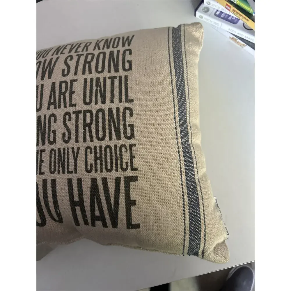 Primitives By Kathy Family Throw Pillow. Farm House Feel 15” X 15” ￼strong